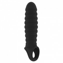 Sono No.32 Stretchy Penis Extension - Návlek na penis Čierny